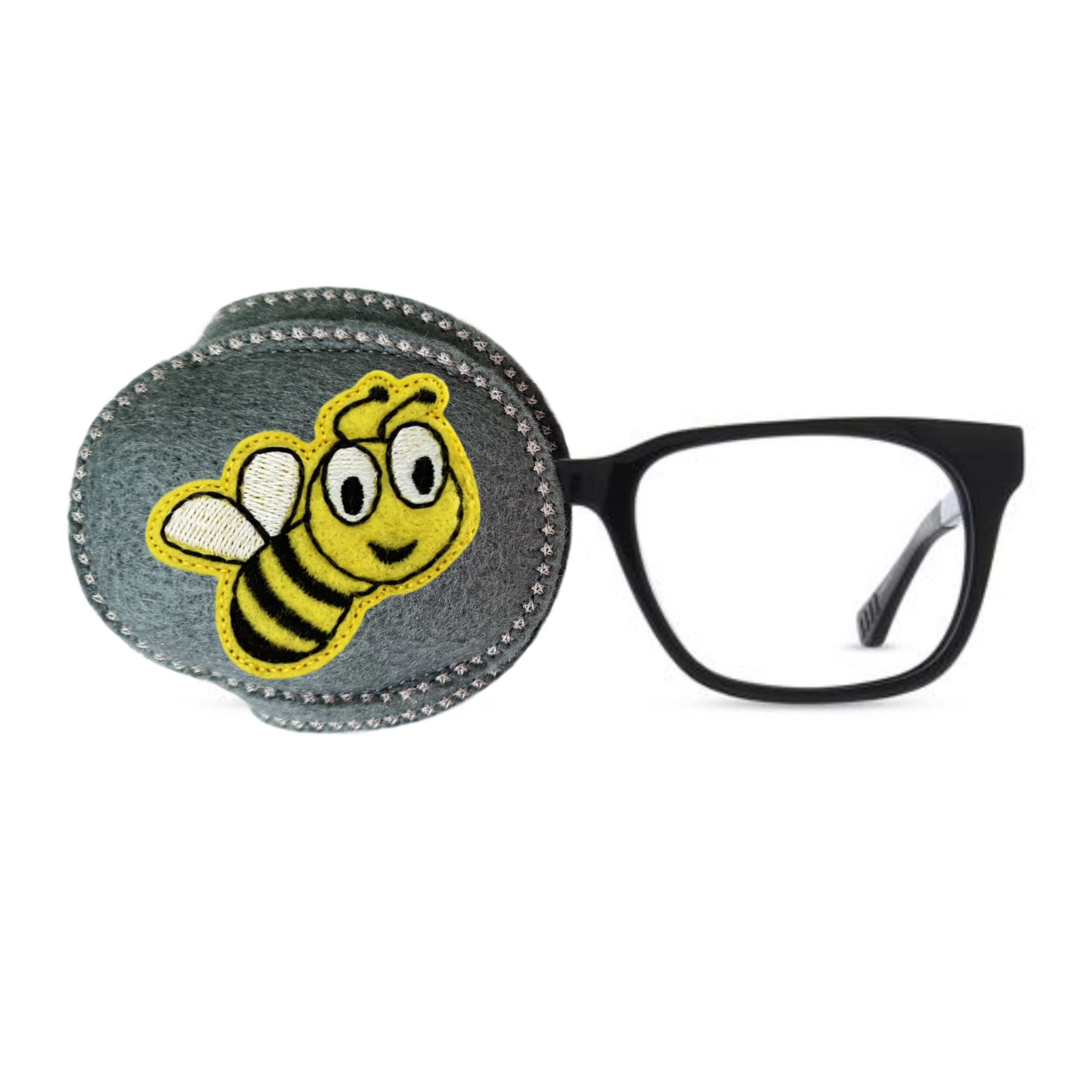 Round Lab Eye Patch Bumble Bee Eye Patch (fitted) Kids and Adults Orthoptic For Amblyopia ...